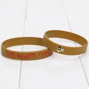 (2) FIVE NIGHTS AT FREDDY'S WRIST BANDS FREDDY FAZBEAR SMOKE BRACELET WRISTBANDS